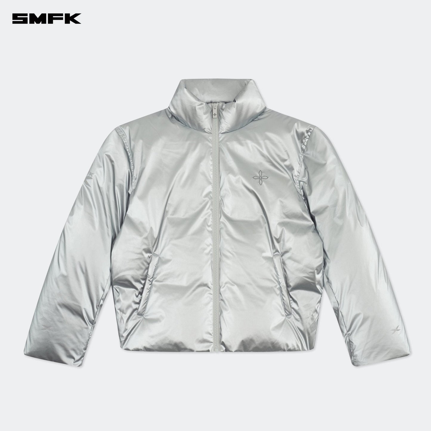 SMFK FUTURE X-Storm Air Bubble Puffer Jacket In Silver