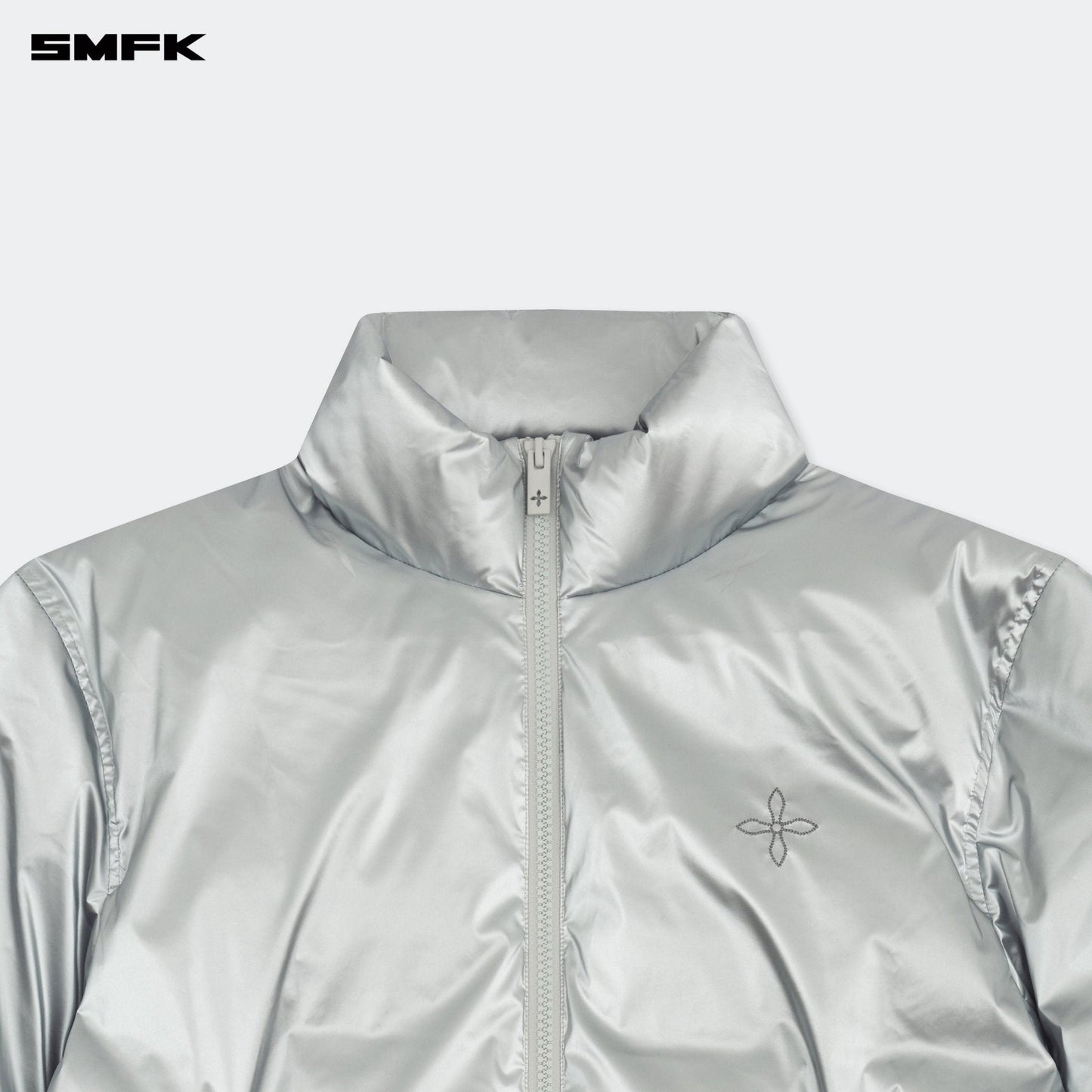 SMFK FUTURE X-Storm Air Bubble Puffer Jacket In Silver