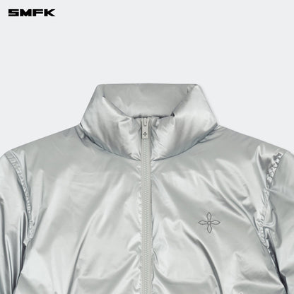 SMFK FUTURE X-Storm Air Bubble Puffer Jacket In Silver