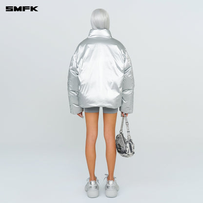 SMFK FUTURE X-Storm Air Bubble Puffer Jacket In Silver