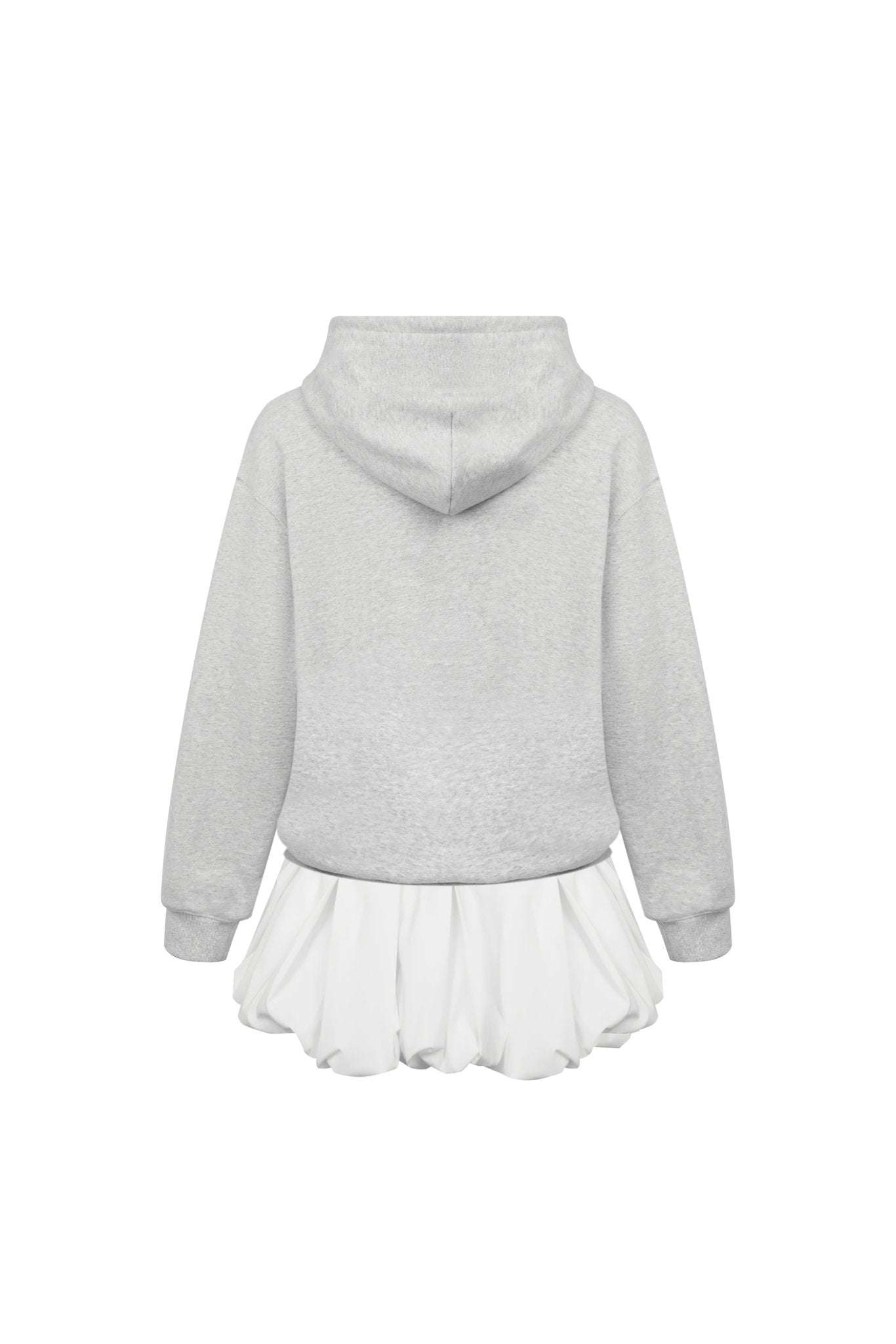 Ann Andelman Gray Fake Two-Piece Sweatshirt Dress