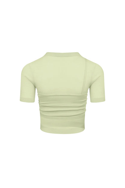 Ann Andelman Green Knitted Lightweight T-shirt