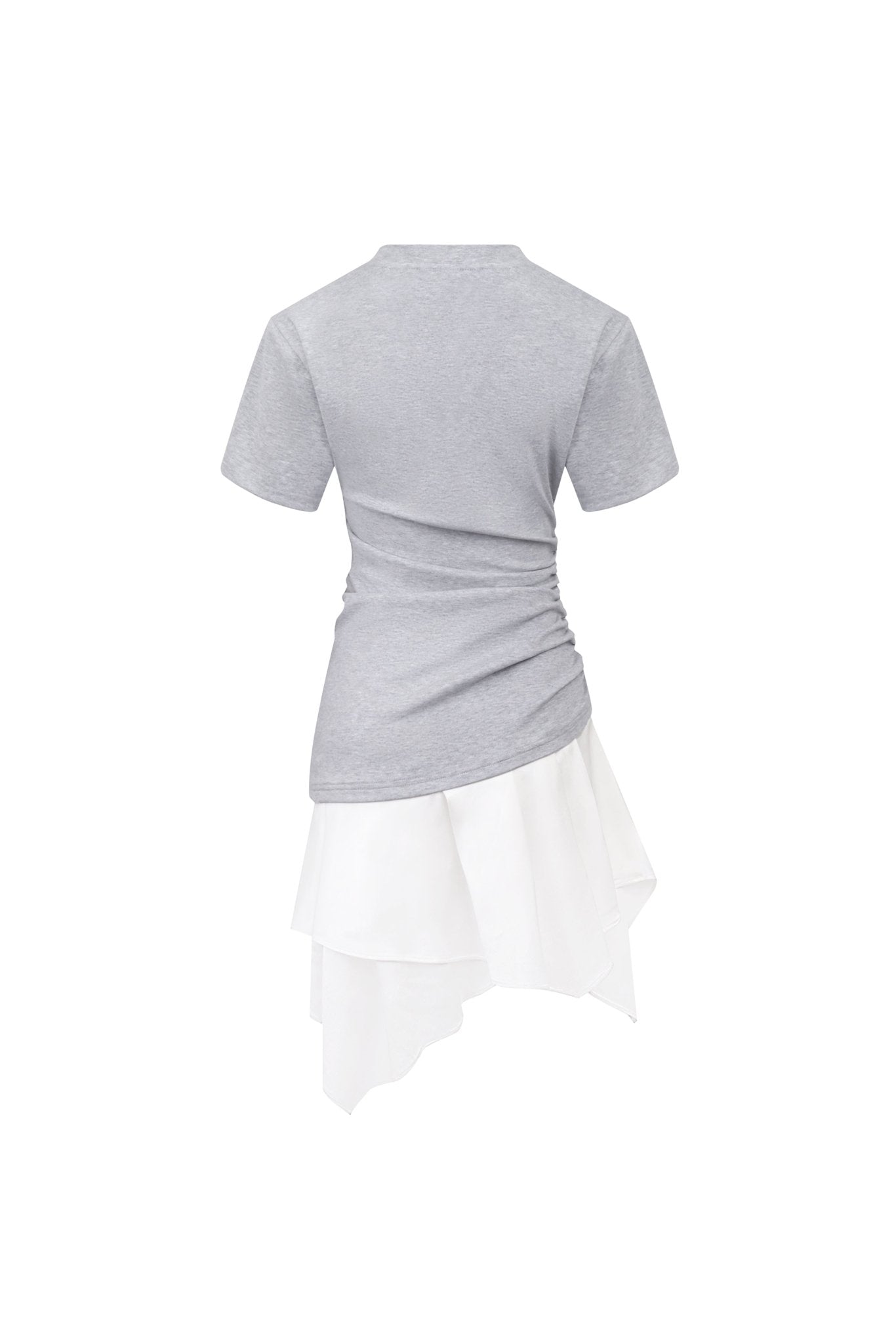 Ann Andelman Grey Patchwork T-shirt Dress