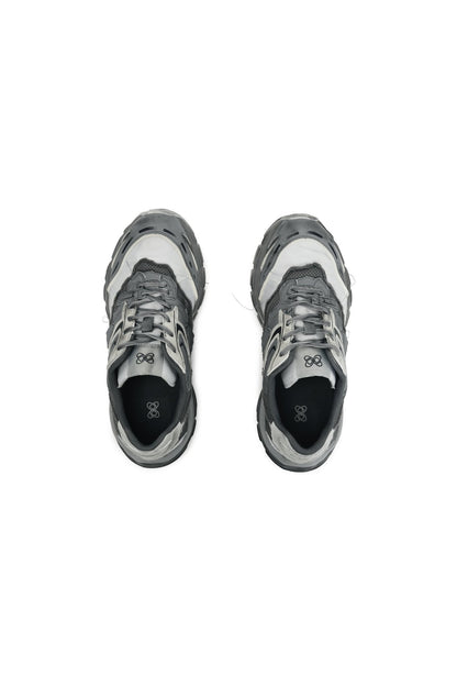 Ann Andelman Grey Split Distressed Sneakers
