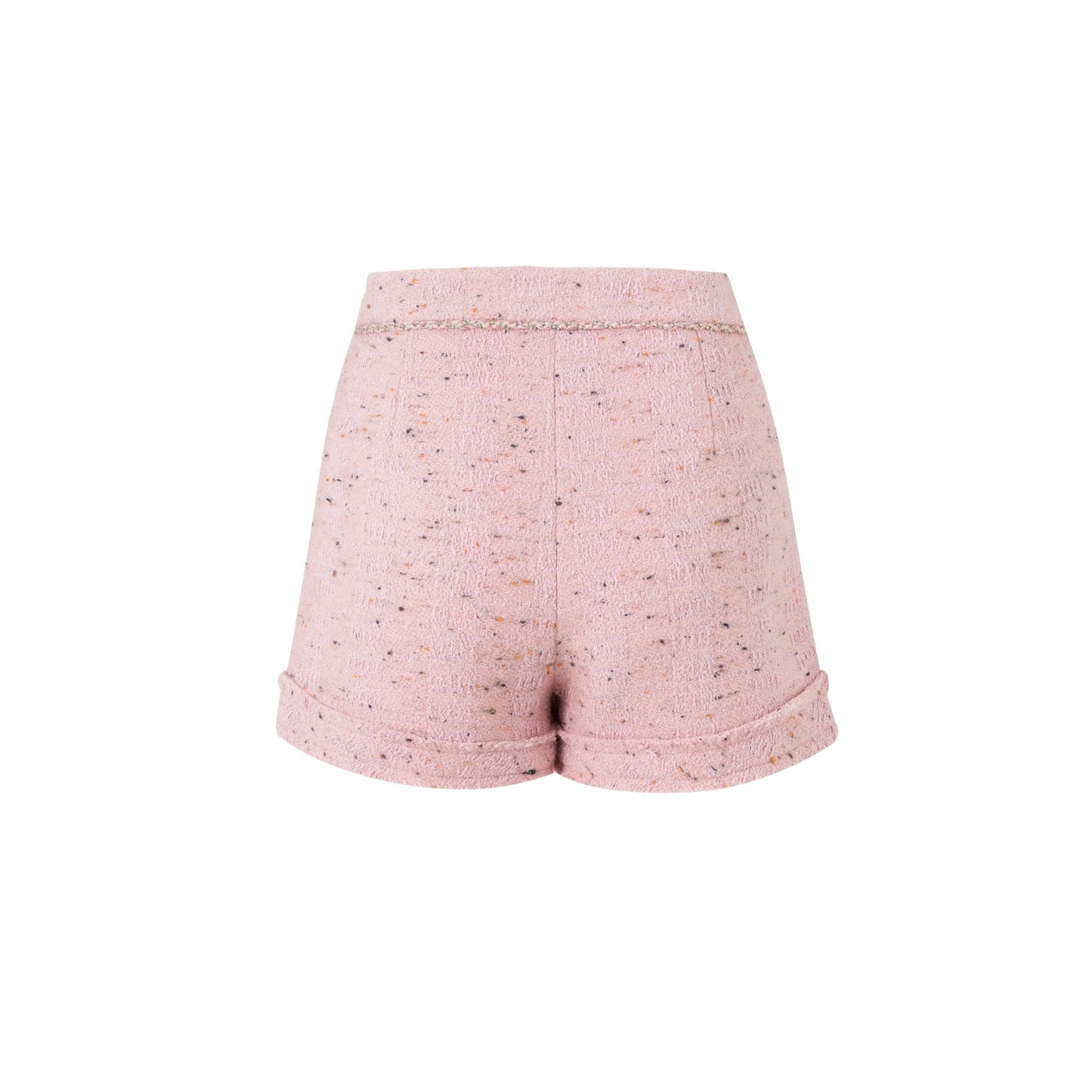 DIANA VEVINA Heavy Weave Drill Chain Chambray Shorts