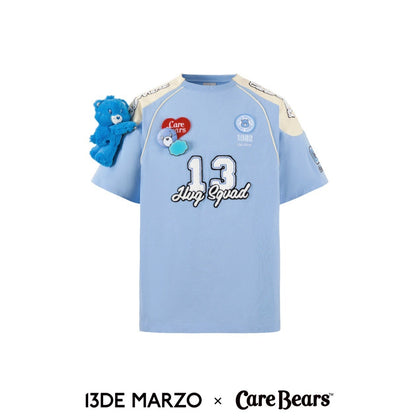 13DE MARZO x CARE BEARS Hud Squad T-shirt Placid Blue