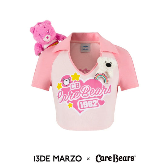 13DE MARZO x CARE BEARS Tight T-shirt Orchid Pink