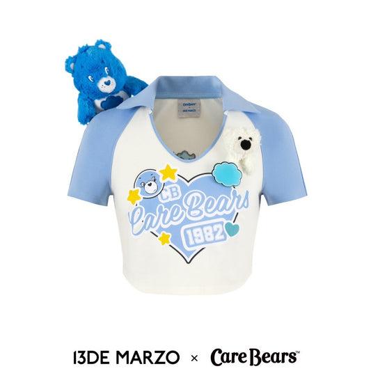 13DE MARZO x CARE BEARS Tight T-shirt White