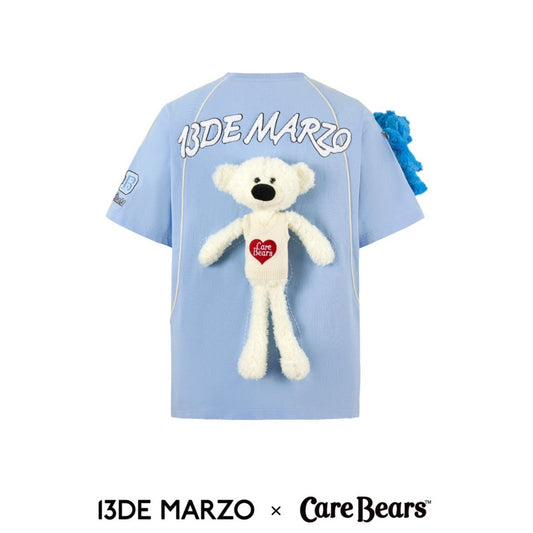 13DE MARZO x CARE BEARS Hud Squad T-shirt Placid Blue