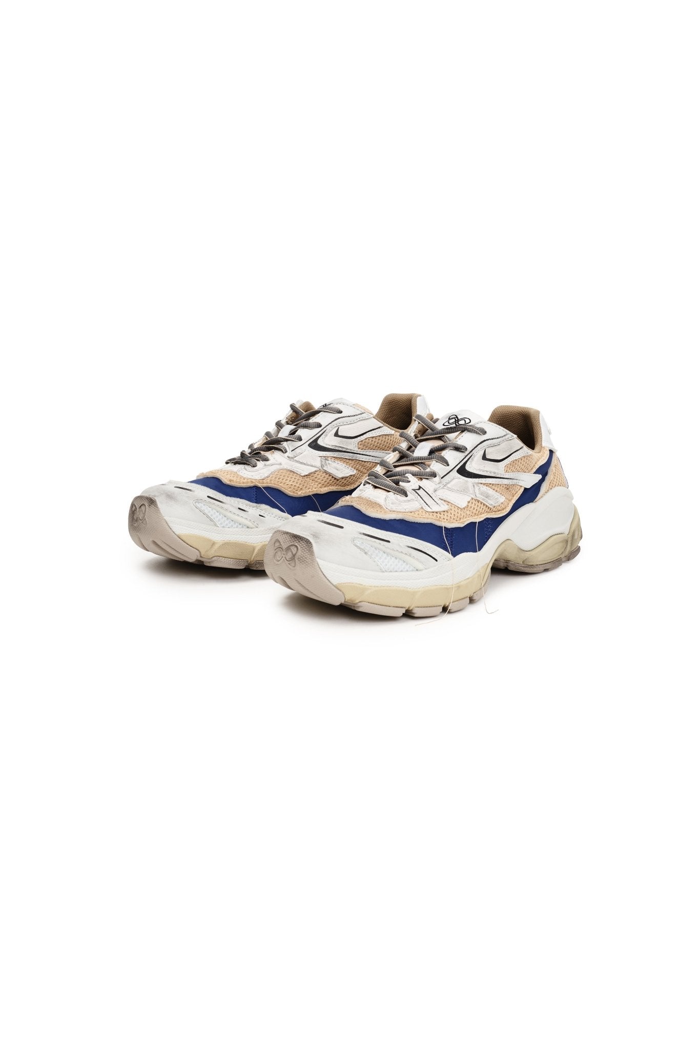 Ann Andelman Khaki Split Distressed Sneakers