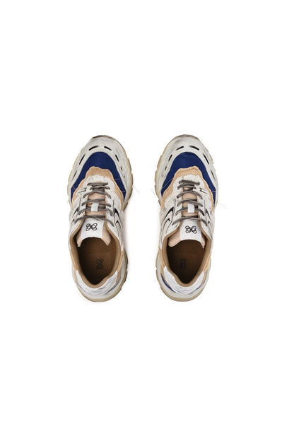 Ann Andelman Khaki Split Distressed Sneakers