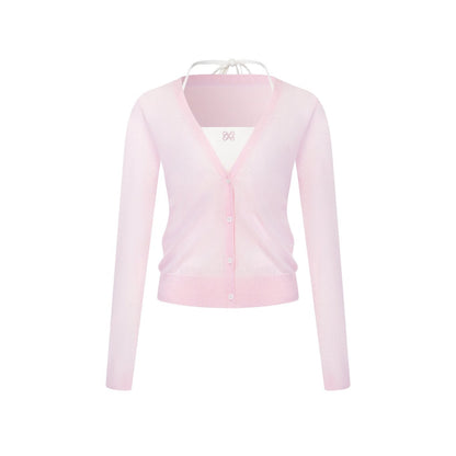 Ann Andelman Pink Halter Neck Two-piece Set