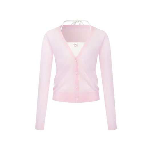 Ann Andelman Pink Halter Neck Two-piece Set