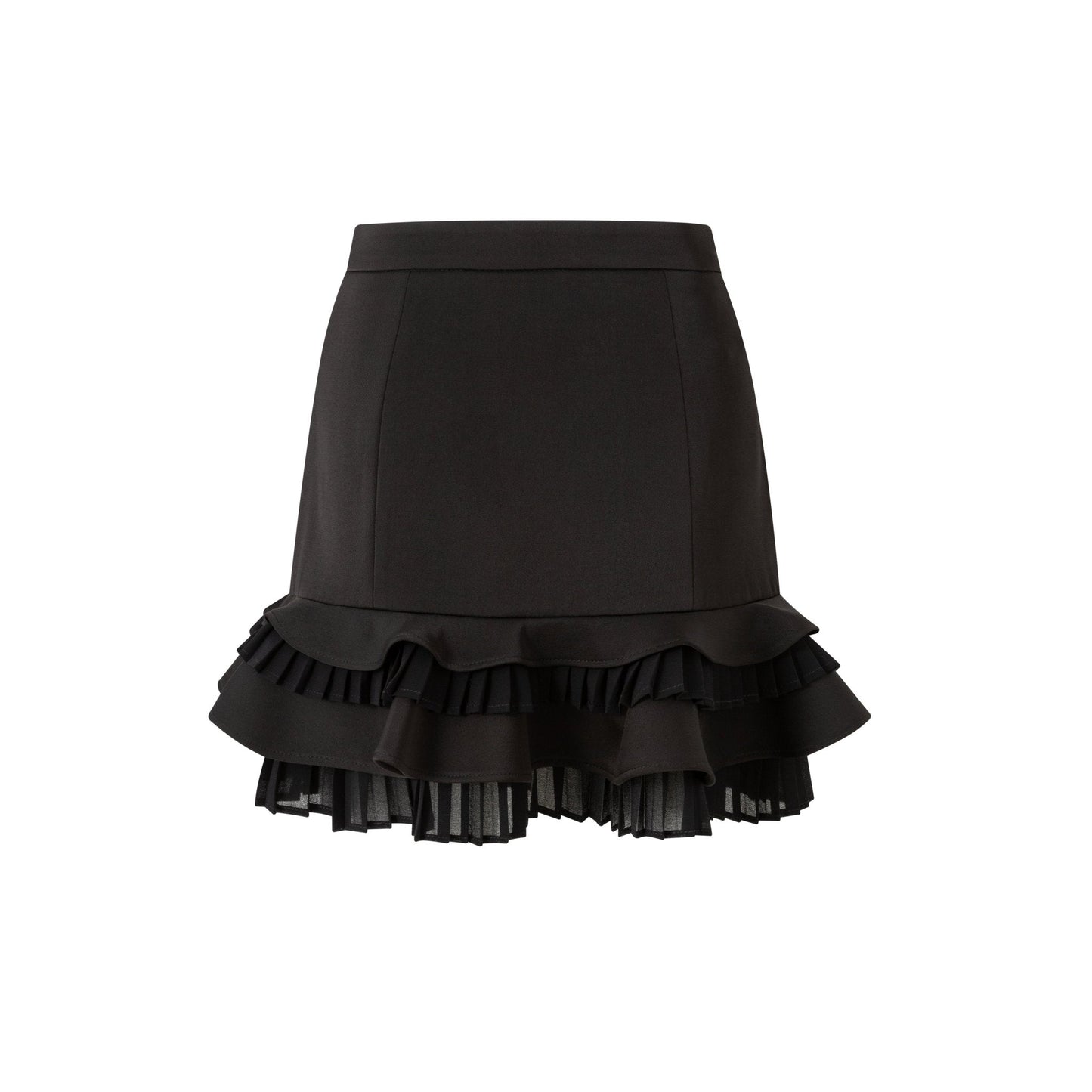 DIANA VEVINA Ruffle Lace Wrap Hip Half Skirt