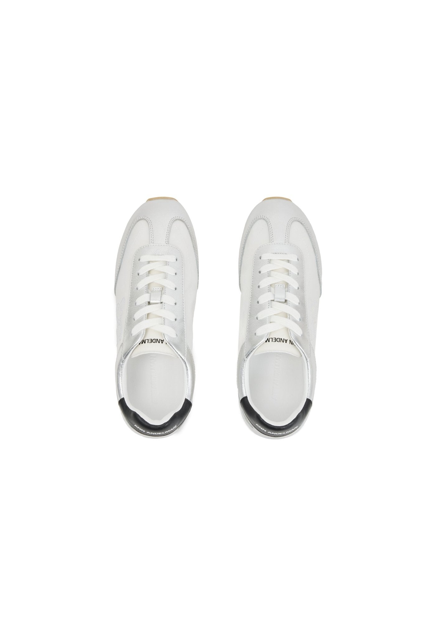 Ann Andelman Silver Minimalist Cortez Shoes