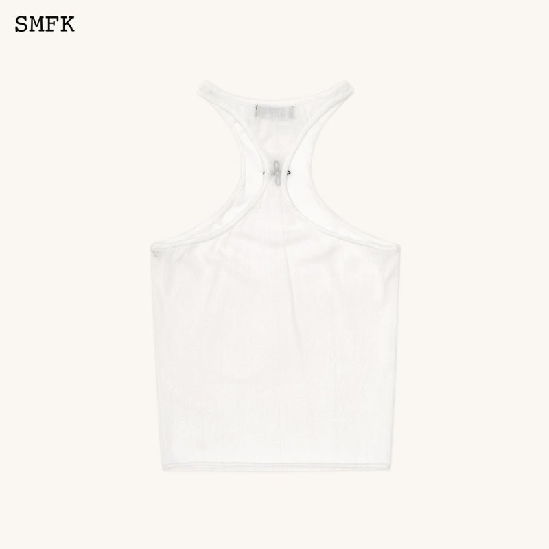 SMFK Temple Traditional Halter-Neck Knitted Vest Top