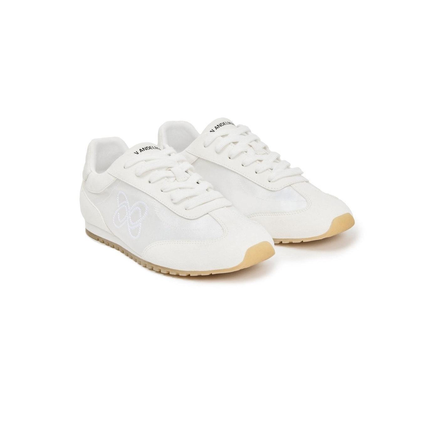 Ann Andelman White Minimalist Cortez Shoes