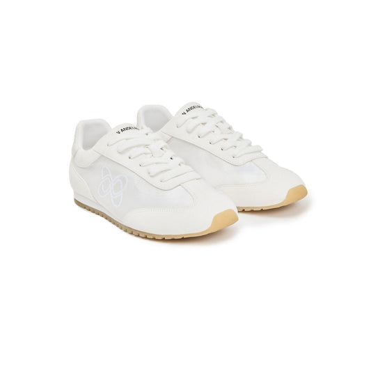 Ann Andelman White Minimalist Cortez Shoes