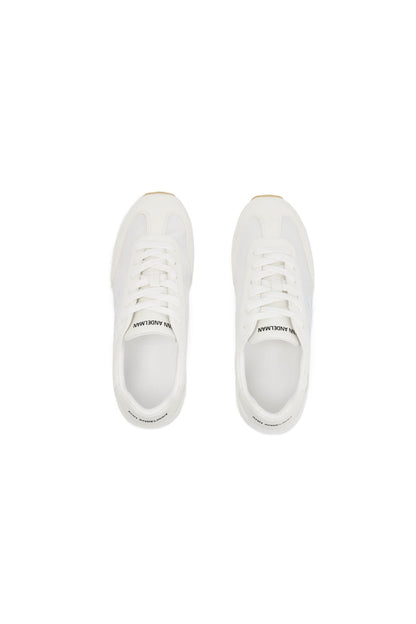 Ann Andelman White Minimalist Cortez Shoes