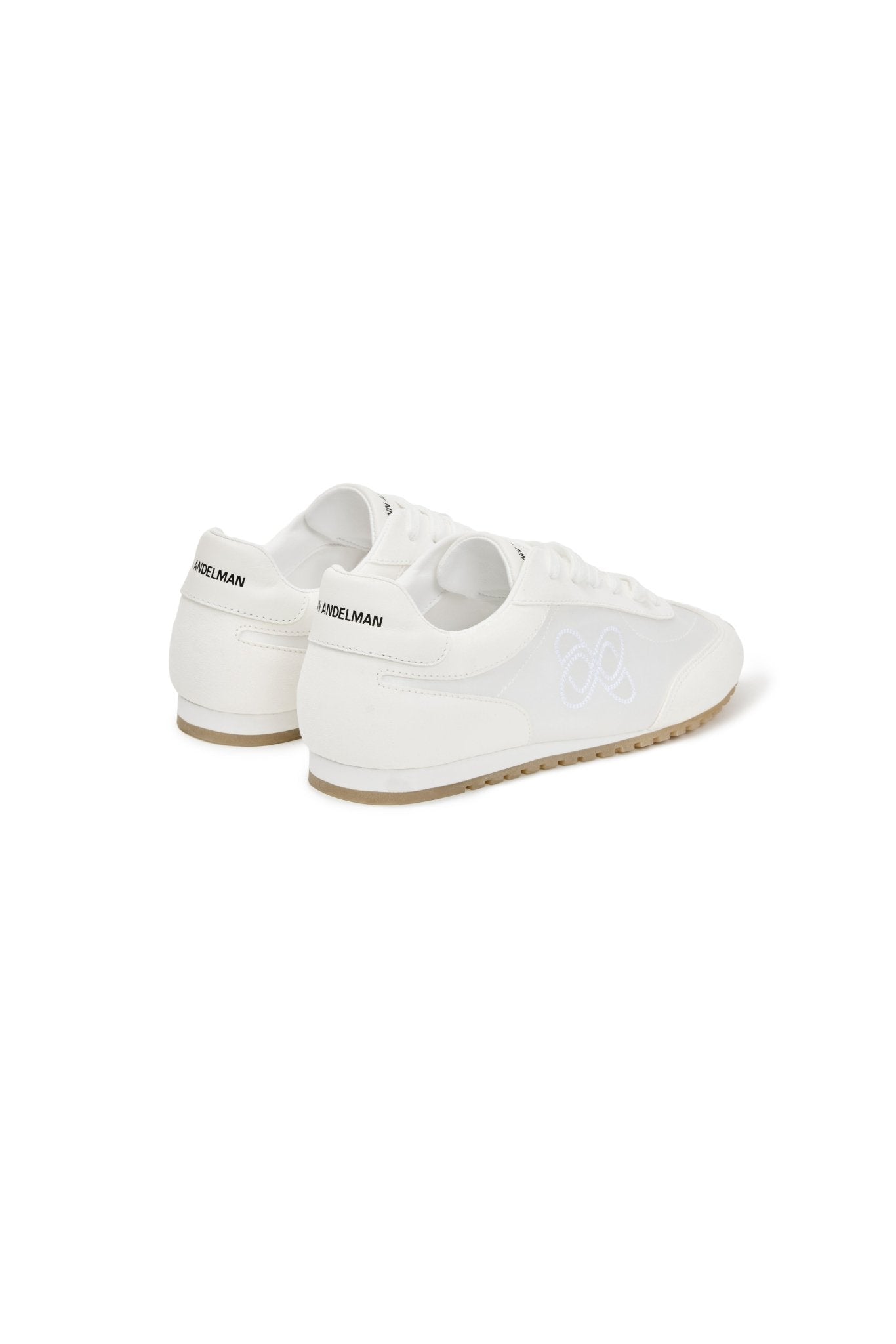 Ann Andelman White Minimalist Cortez Shoes