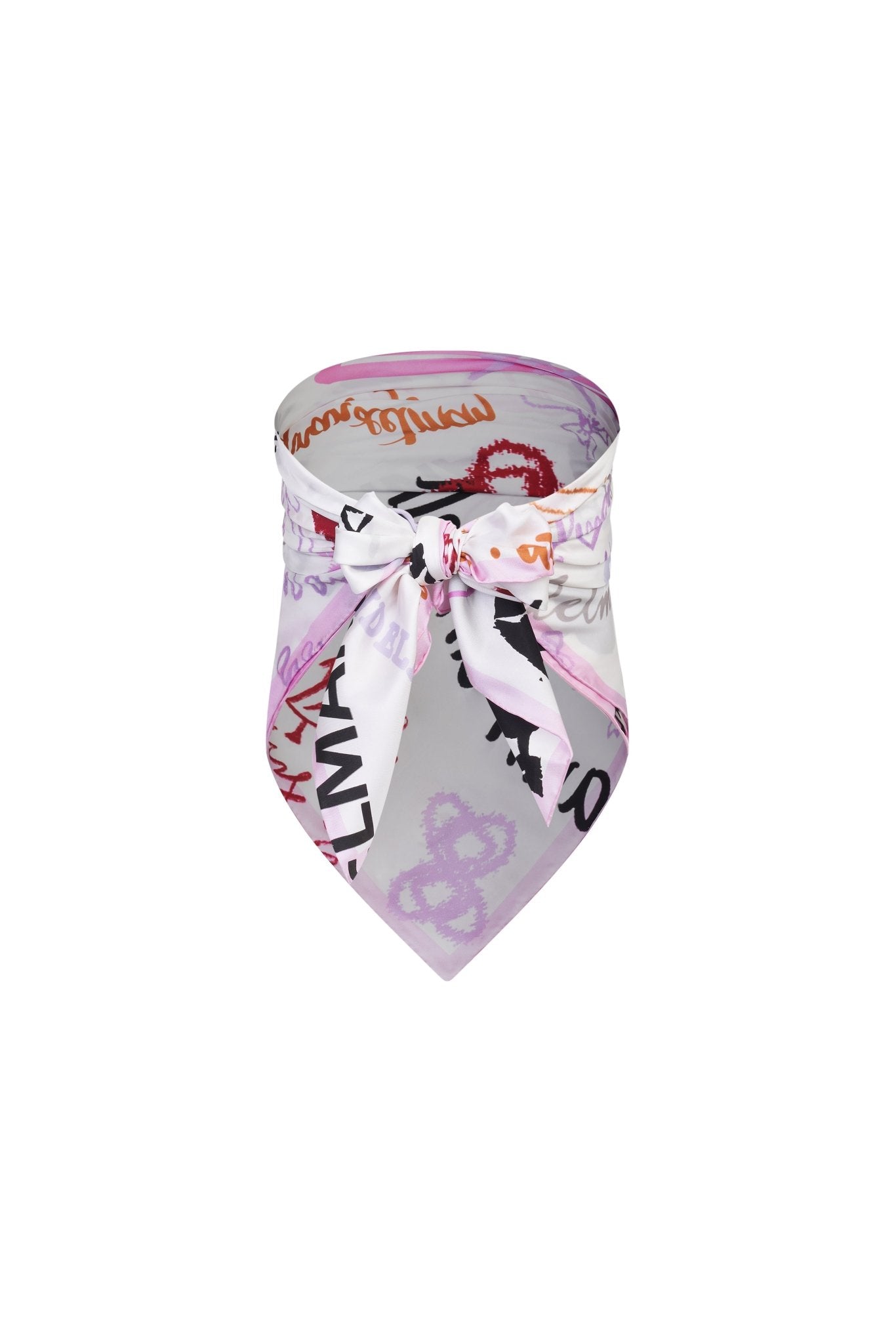 Ann Andelman White Scarf (Backless Tube Top)