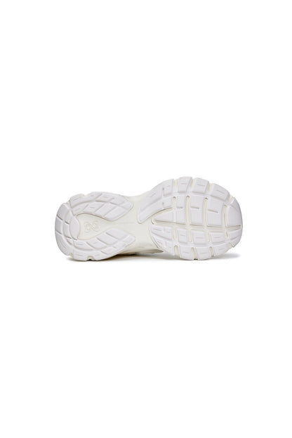 Ann Andelman White Split Distressed Sneakers
