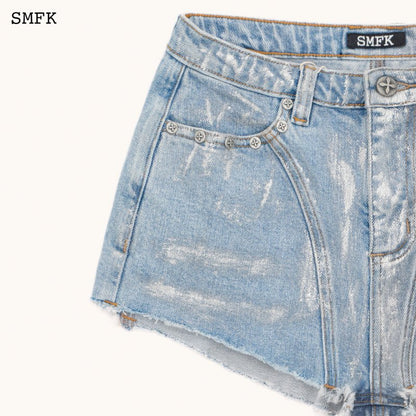 SMFK WildWorld Rider Blue Denim Short Jeans