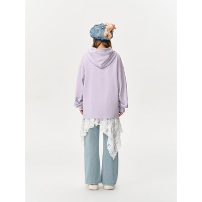 13DE MARZO Float Cloud Balloon Hoodie Purple