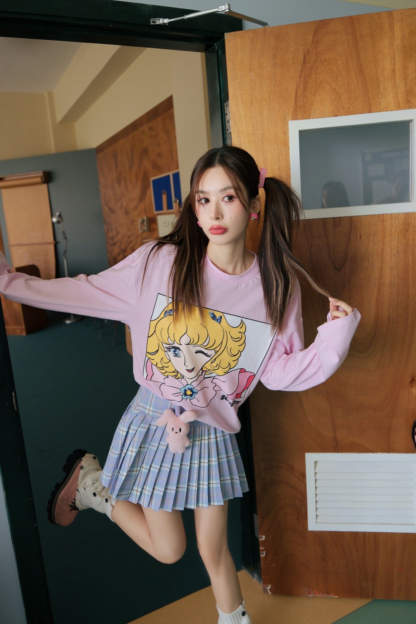 Sofitte Flower Fairy Wink Long Sleeve Shirt Pink - Fixxshop