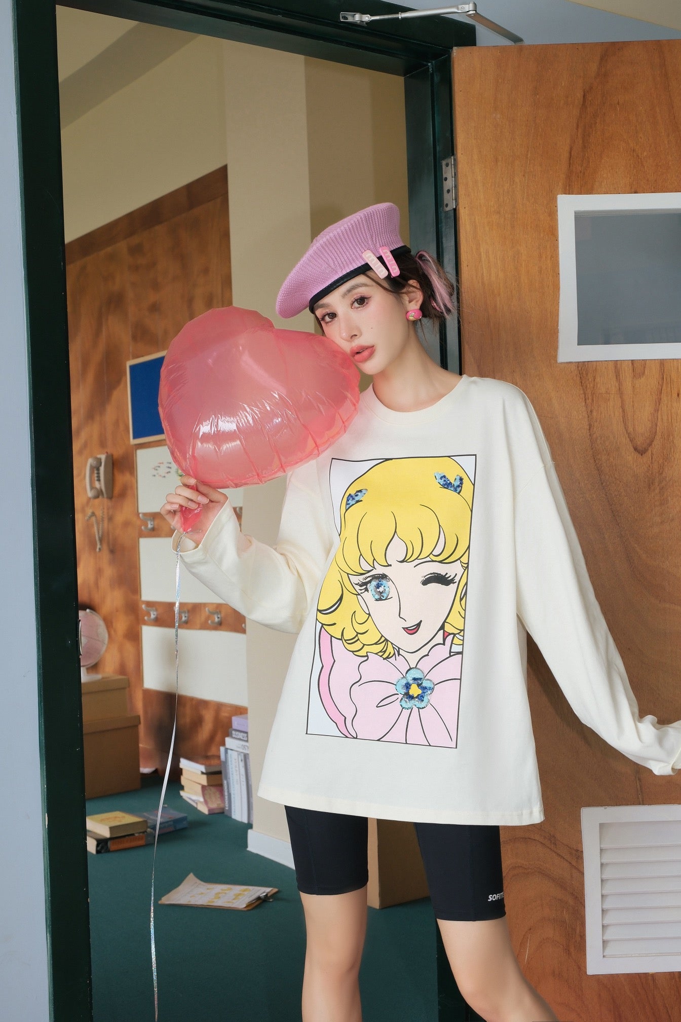 Sofitte Flower Fairy Wink Long Sleeve Shirt Yellow - Fixxshop