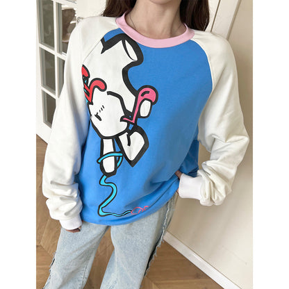 Sofitte Note Rabbit Raglan Sleeve Sweater