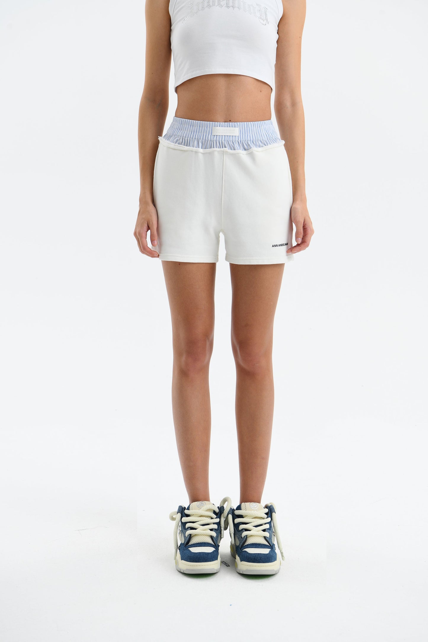 Ann Andelman Striped Panel Shorts