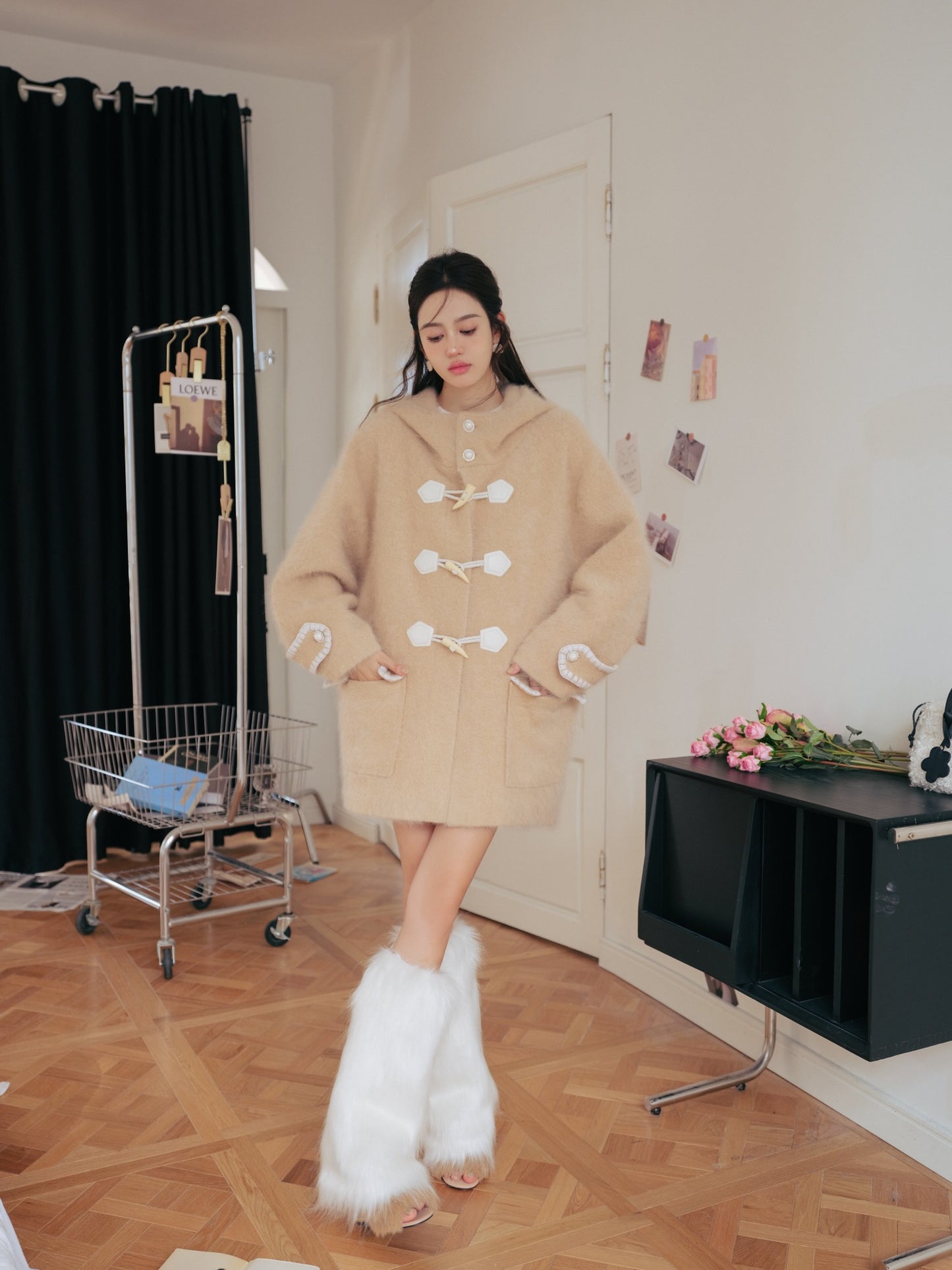 DIANA VEVINA Duffle Coat Camel