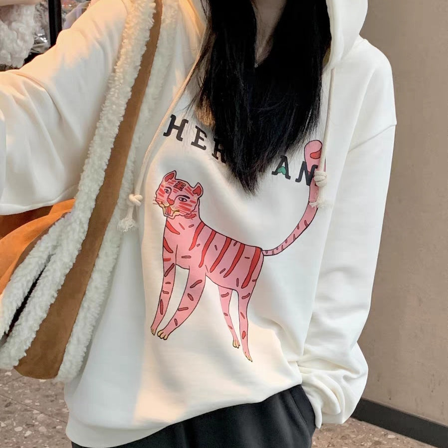 Herlian CNY Edition Tiger Hoodie White - Fixxshop