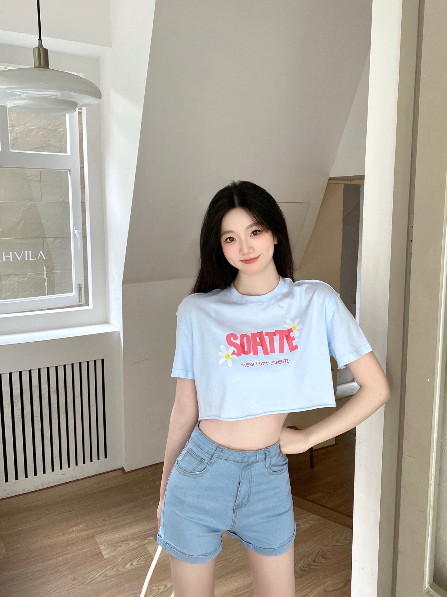 Sofitte Little Flower Logo Crop Tee - Fixxshop