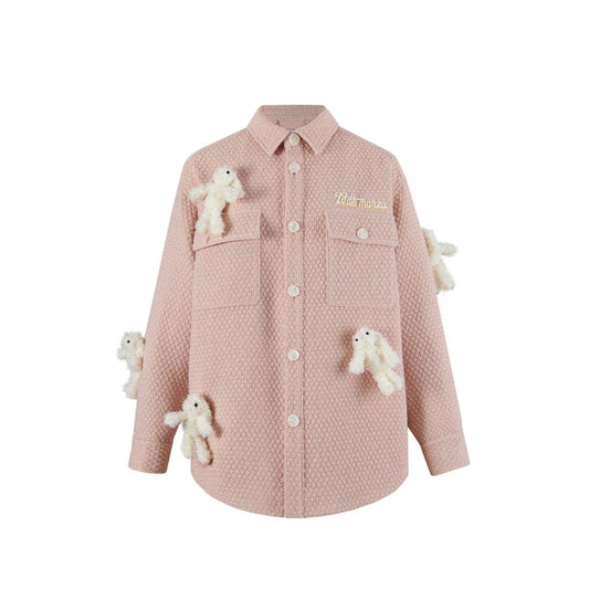 13DE MARZO Mini Doozoo Shirt Jacket Pink Nectar