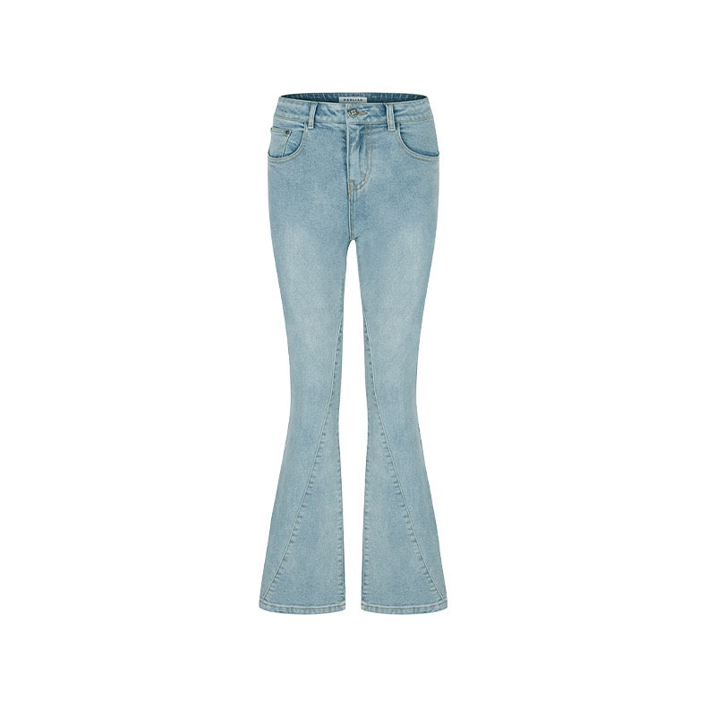 Herlian Heart Pocket Flare Jean - Fixxshop