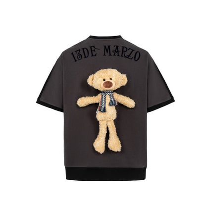 13DE MARZO Bear Exotic T-shirt Caviar