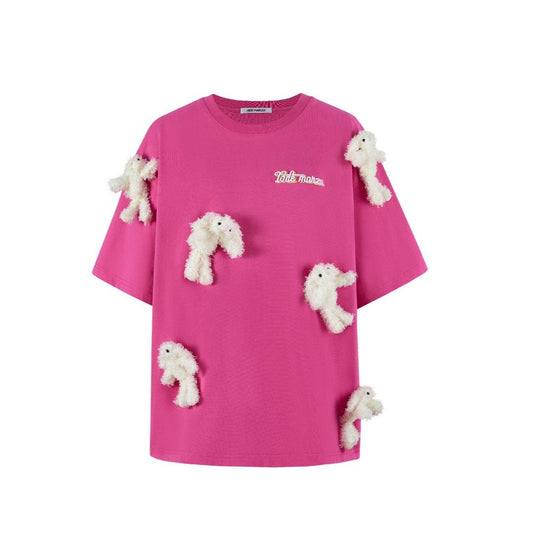 13DE MARZO Mini Doozoo T-shirt Fuchsia Fedora