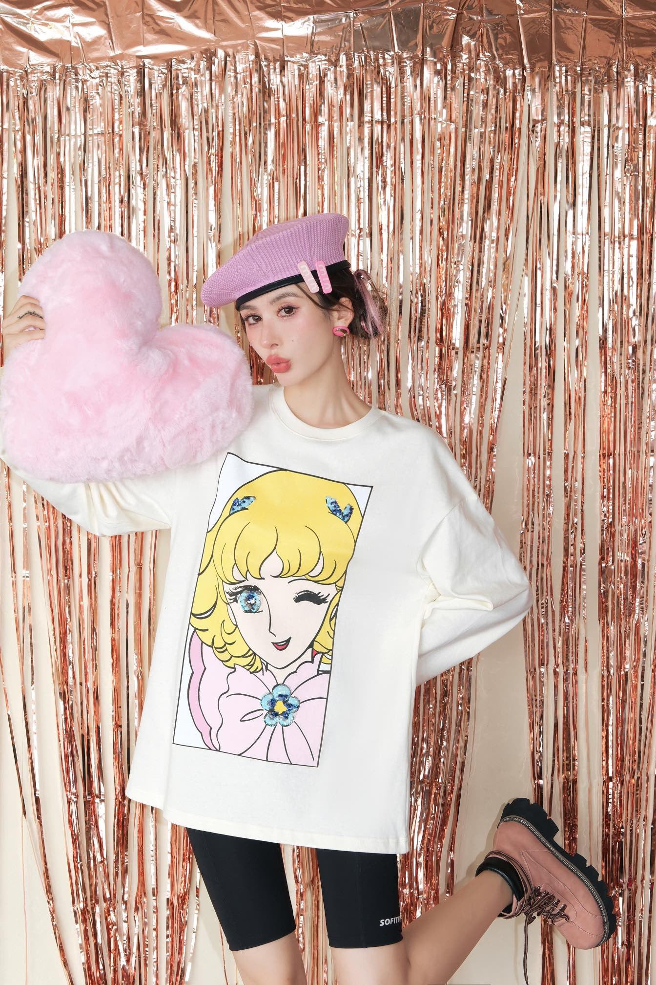 Sofitte Flower Fairy Wink Long Sleeve Shirt Yellow - Fixxshop