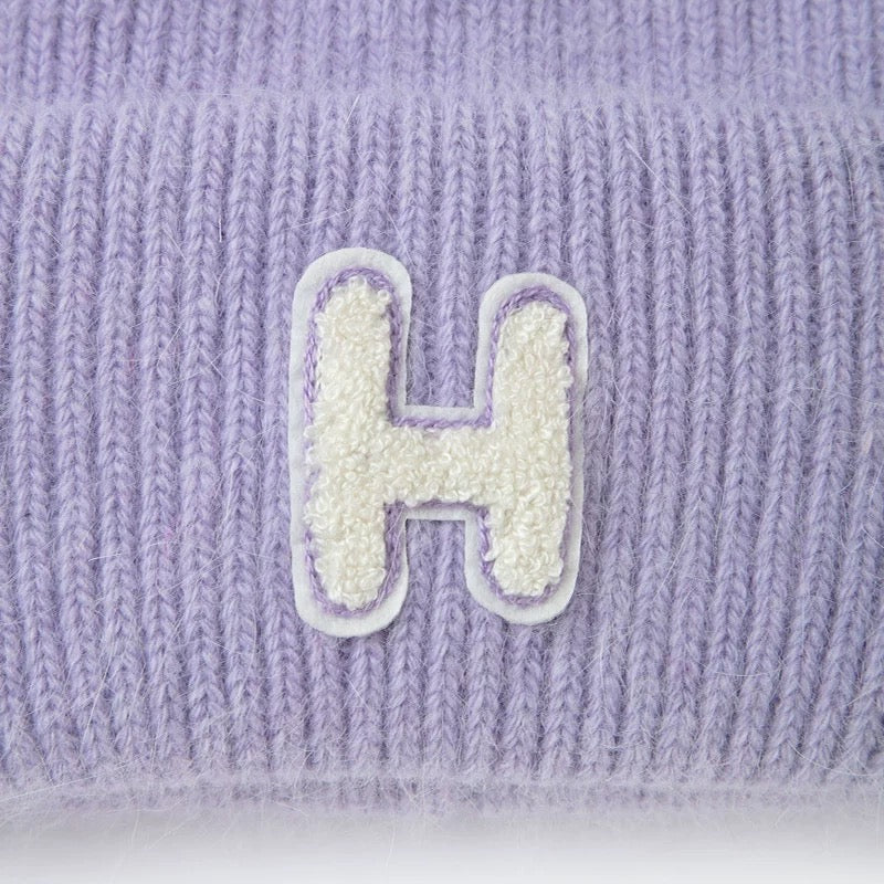 Herlian 22FW Logo Label Knit Beanie - Fixxshop