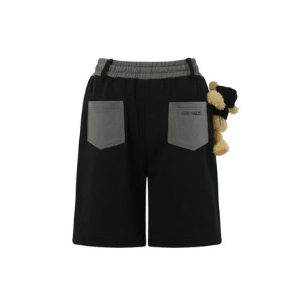 13DE MARZO Clipping Logo Bear Shorts Peat