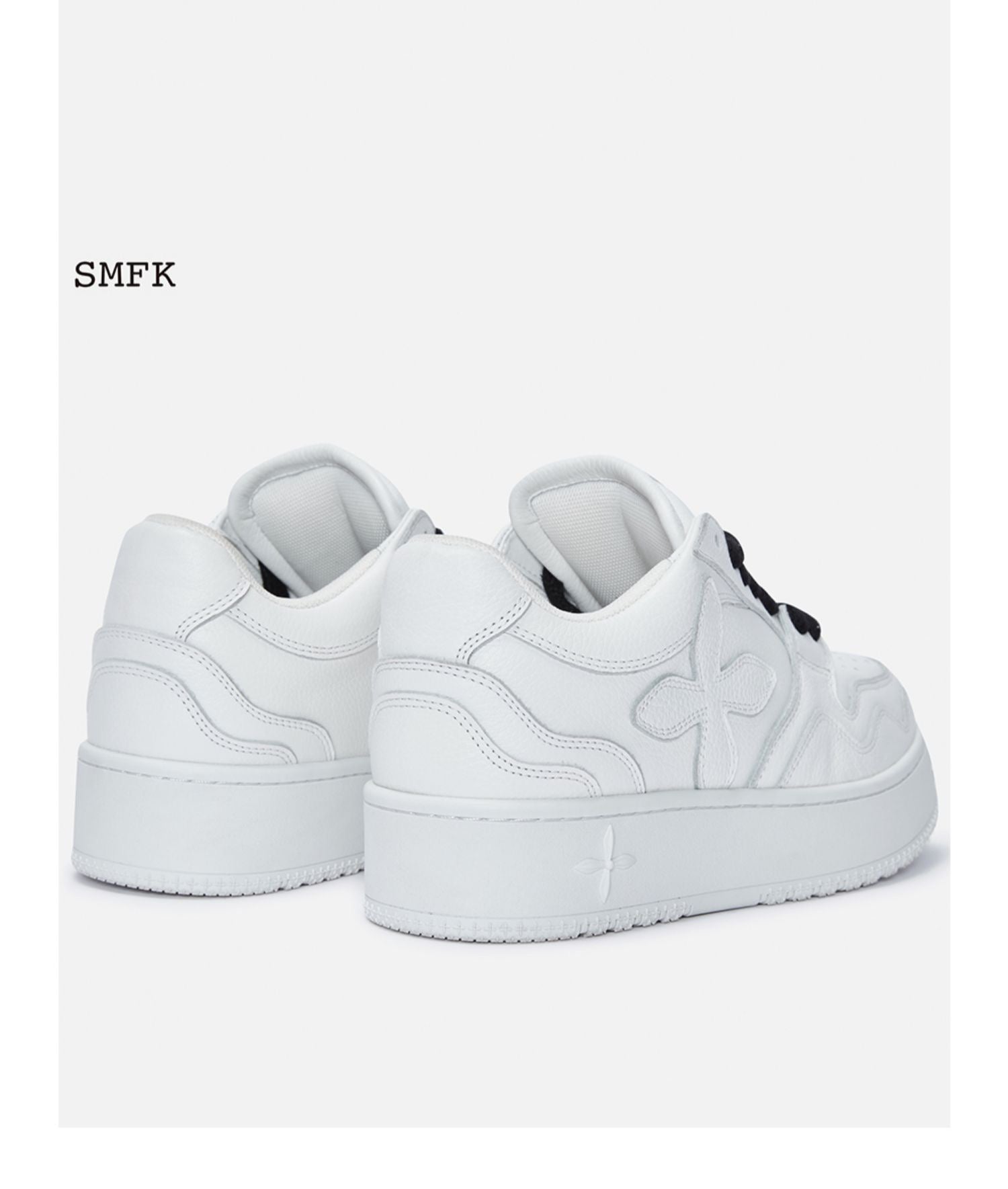 SMFK White Skater Sneakers - Fixxshop