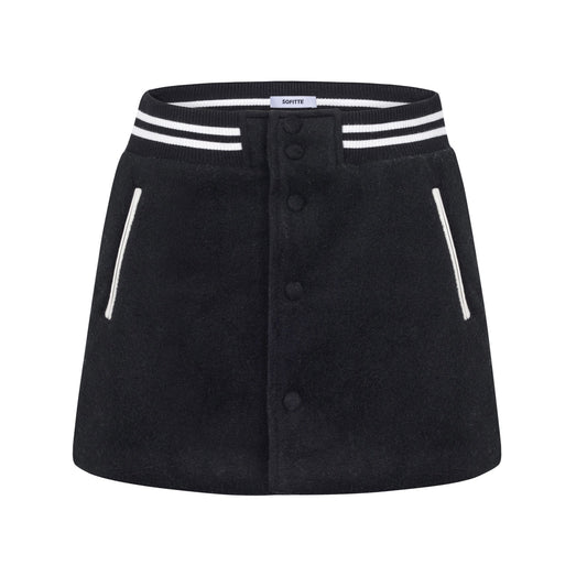 Sofitte Baseball Skirt Black - Fixxshop