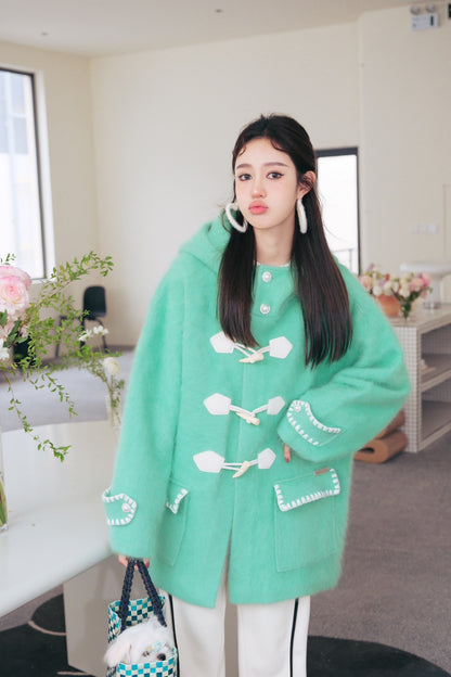 DIANA VEVINA Duffle Coat Green