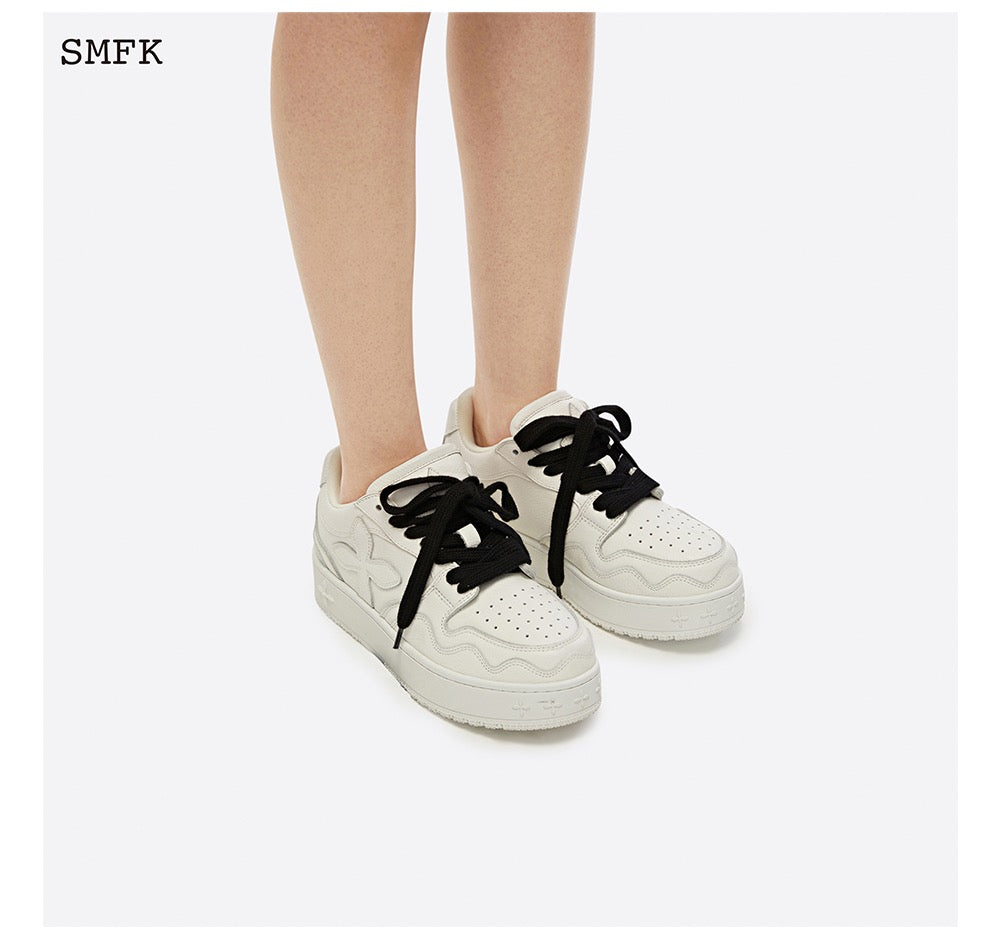 SMFK White Skater Sneakers - Fixxshop