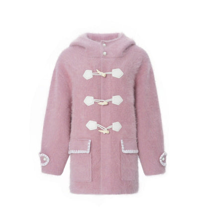 DIANA VEVINA Duffle Coat Pink