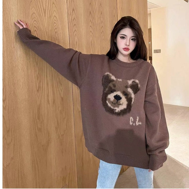 Charlie Luciano Brown Bear Sweater