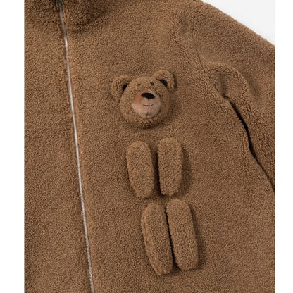 Charlie Luciano Plush Bear Jacket Brown