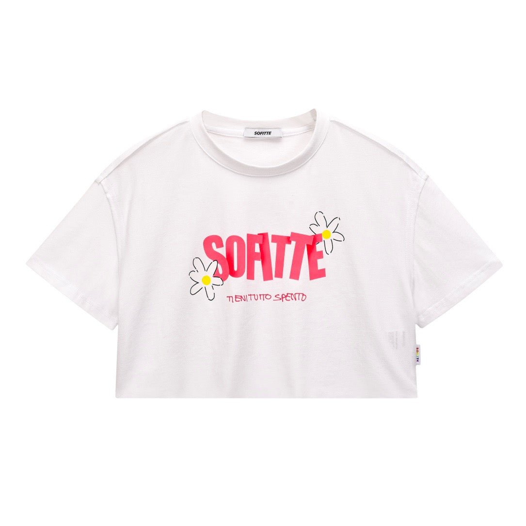 Sofitte Little Flower Logo Crop Tee - Fixxshop